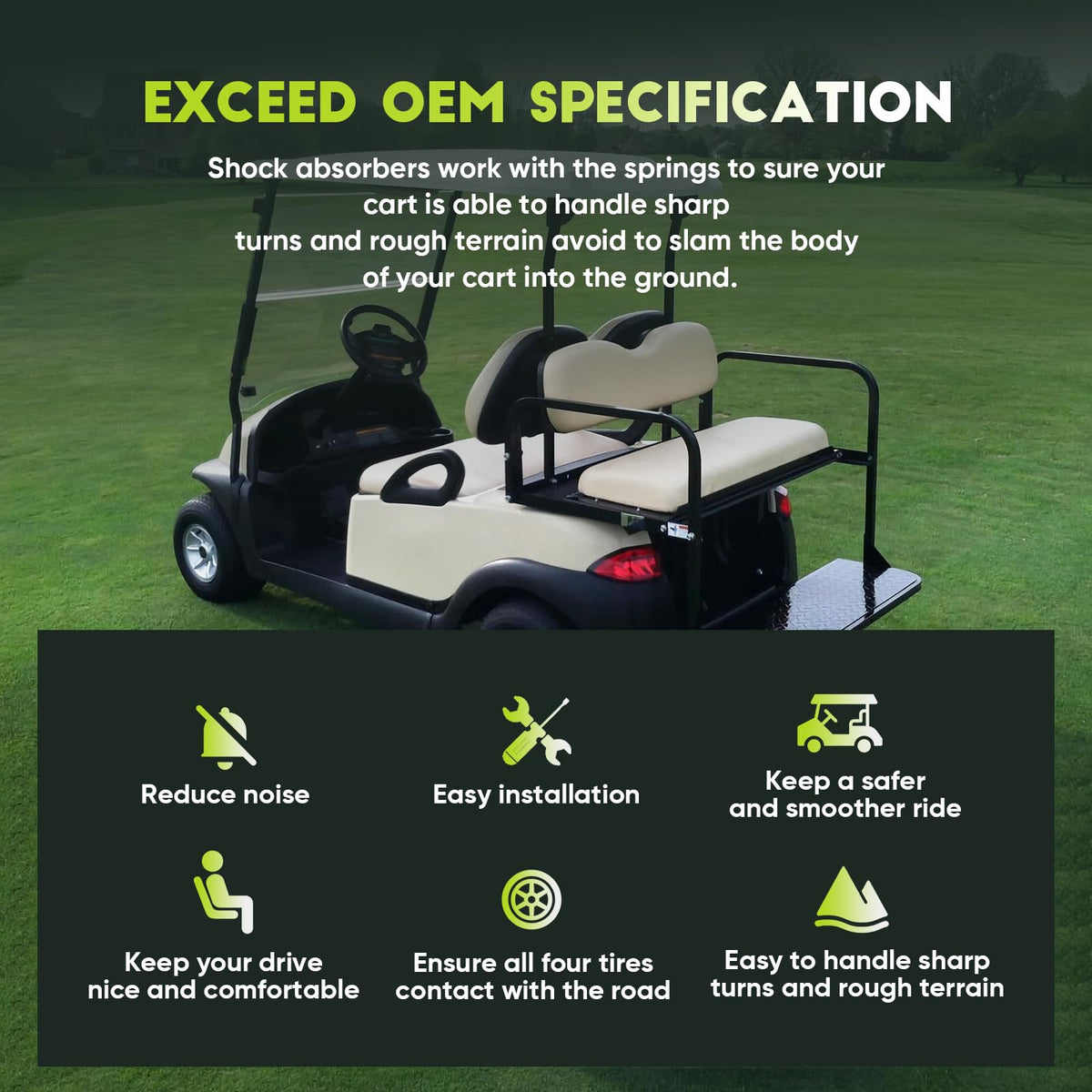 SCITOO EZGO TXT shock kit with reliable performance