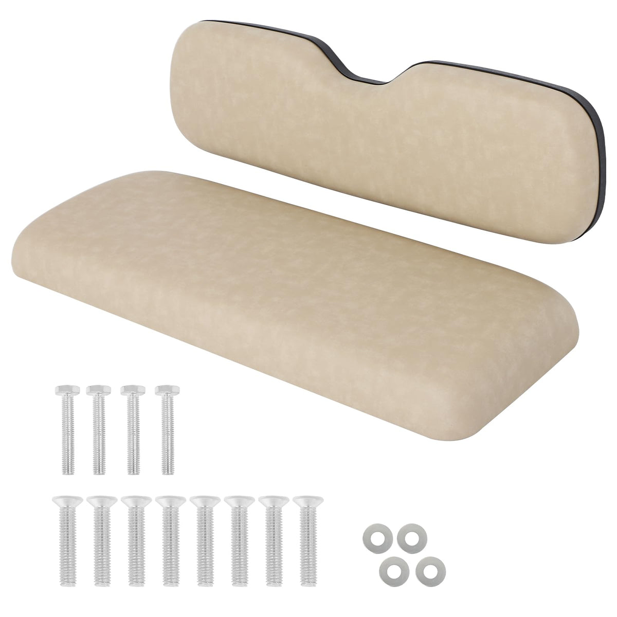 SCITOO rear seat back cushion in brown for EZGO and Club Car, adds plush support.
