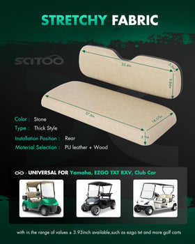 SCITOO rear seat bottom cushion in brown enhances ride comfort.