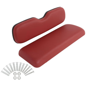 SCITOO burgundy rear flip seat cushions fit EZGO rear seat for a refreshed ride