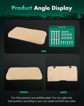 SCITOO wood base provides sturdy support for the front seat