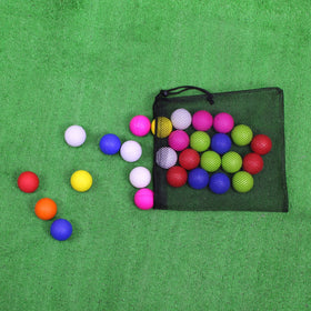 Scott Edward foam balls use bright colors for easy visibility during sessions