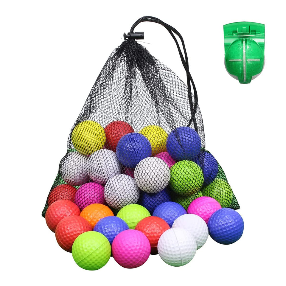 Scott Edward foam practice golf balls in mixed colors for indoor and outdoor training