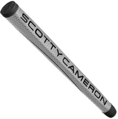 Scotty Cameron Winn Matador Midsize putter grip in gray offers relaxed grip pressure for consistent feel.