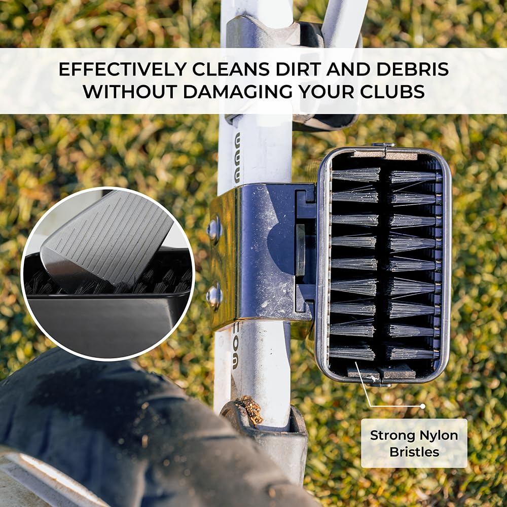 Scrubi waterproof design enables use in rain on the course