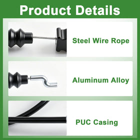 SDRZJX 52-1-4-inch throttle cable length shows ample reach for versatile installations.