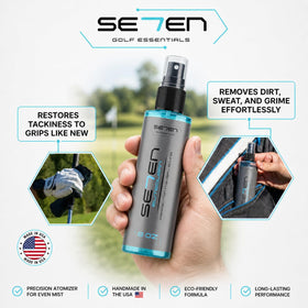 SE7EN EliteClean cleans grip wraps and keeps holds secure during play.