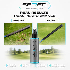 SE7EN EliteClean cleans golf balls for improved feel and control.
