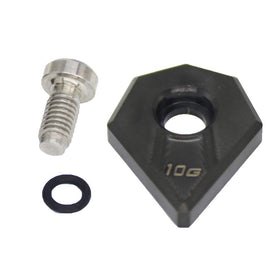 Close-up of the SEACLOUD 10g black weight for precise feel adjustments.