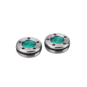 SEACLOUD putter weights with a green four-leaf design for customizable balance.