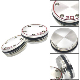 Two-piece silver weight screws provide durable, wear-resistant upgrade for your putter.
