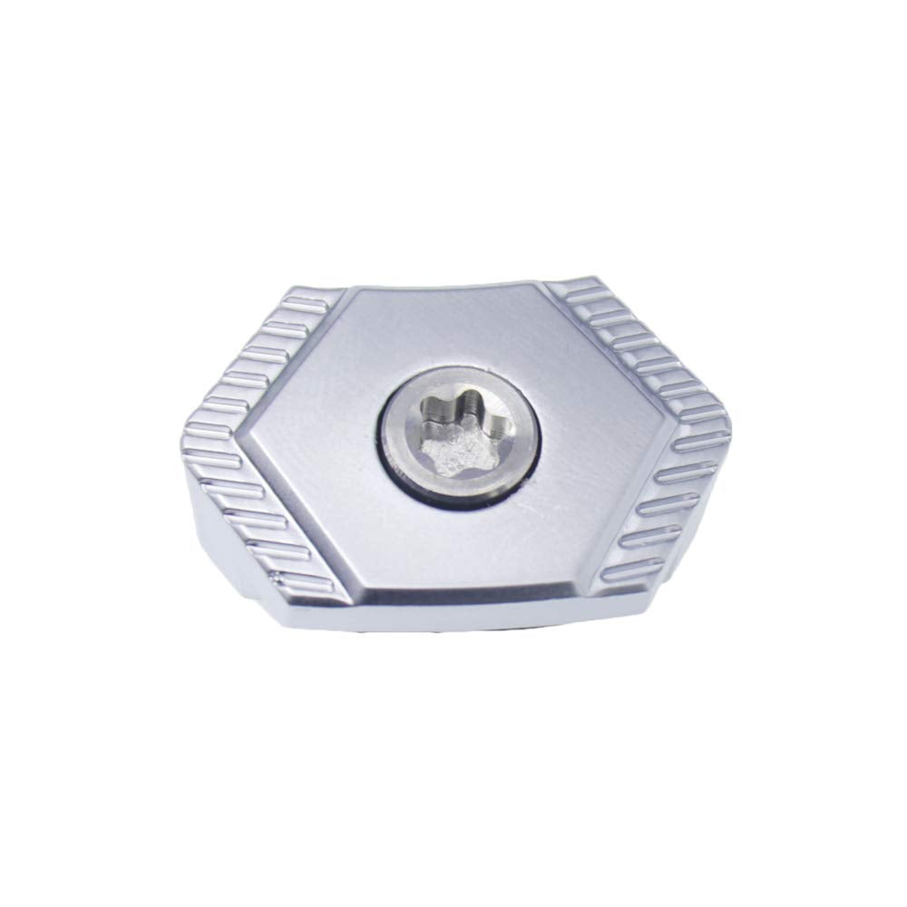 Durable stainless steel and tungsten alloy 12g slider weight.