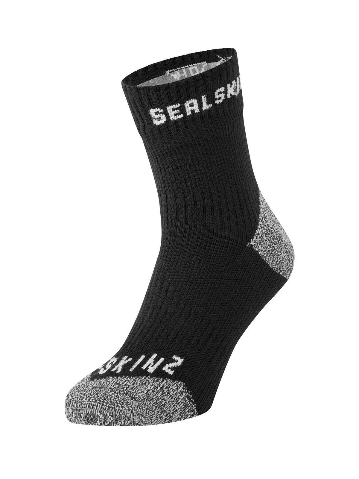 SEALSKINZ Dunton waterproof ankle sock with Hydrostop cuff keeps feet dry on wet trail adventures.