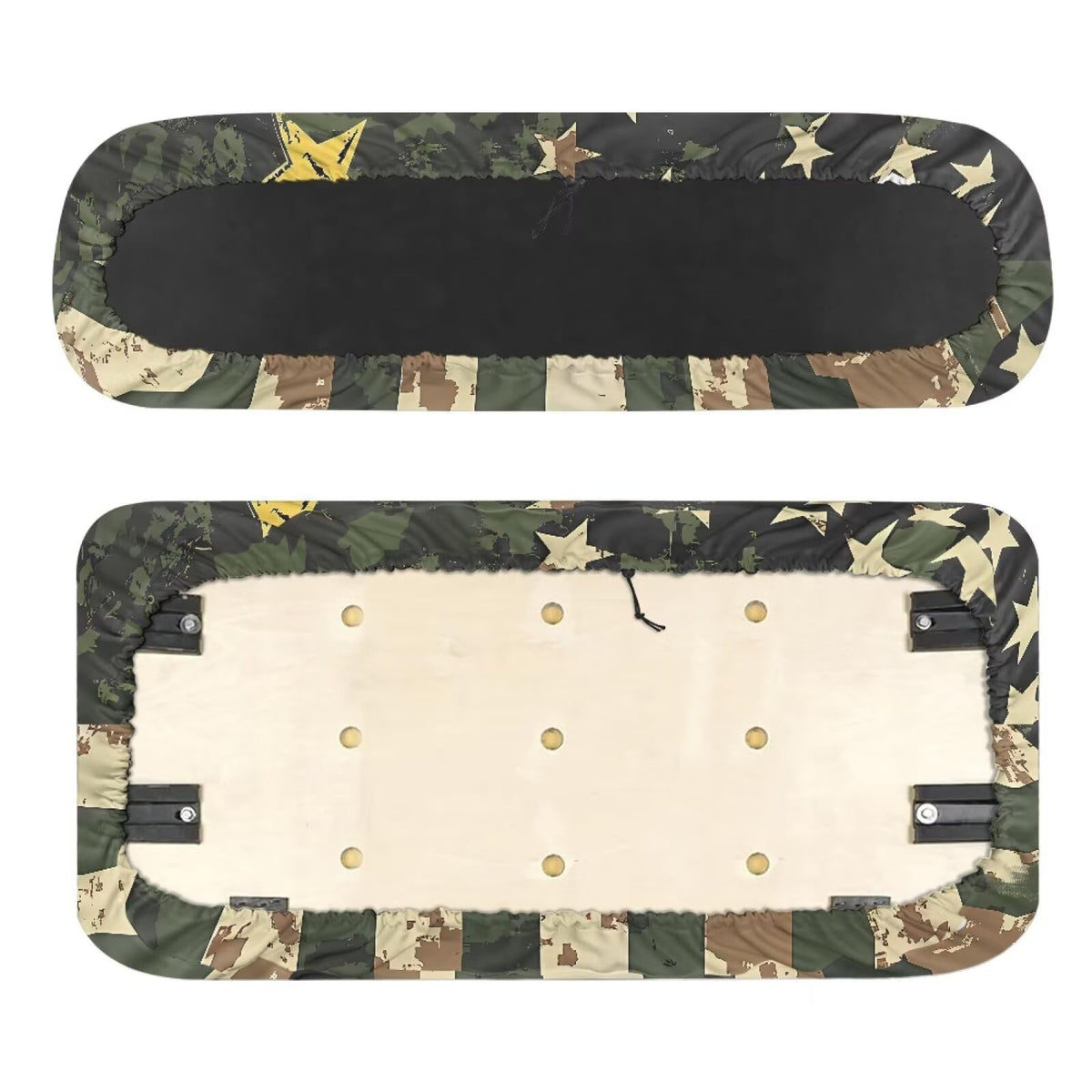 SEANATIVE camo bench seat cover shields the bench and keeps passengers comfortable