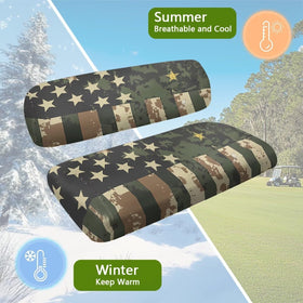 SEANATIVE camo flag cover preserves interior and adds patriotic flair