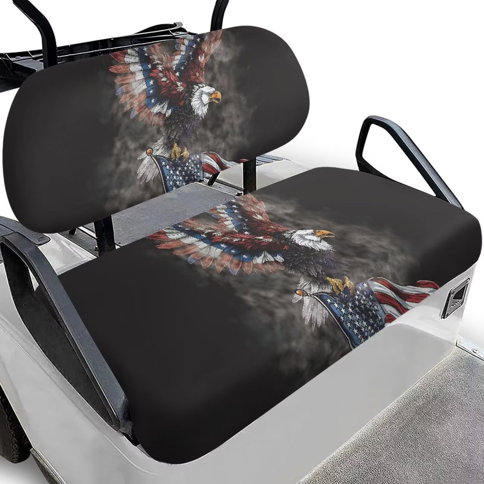SEANATIVE Eagle US Flag seat cover adds protection and patriotic style.