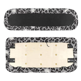 SEANATIVE Leopard bench seat cover provides durable protection for two-seat carts.