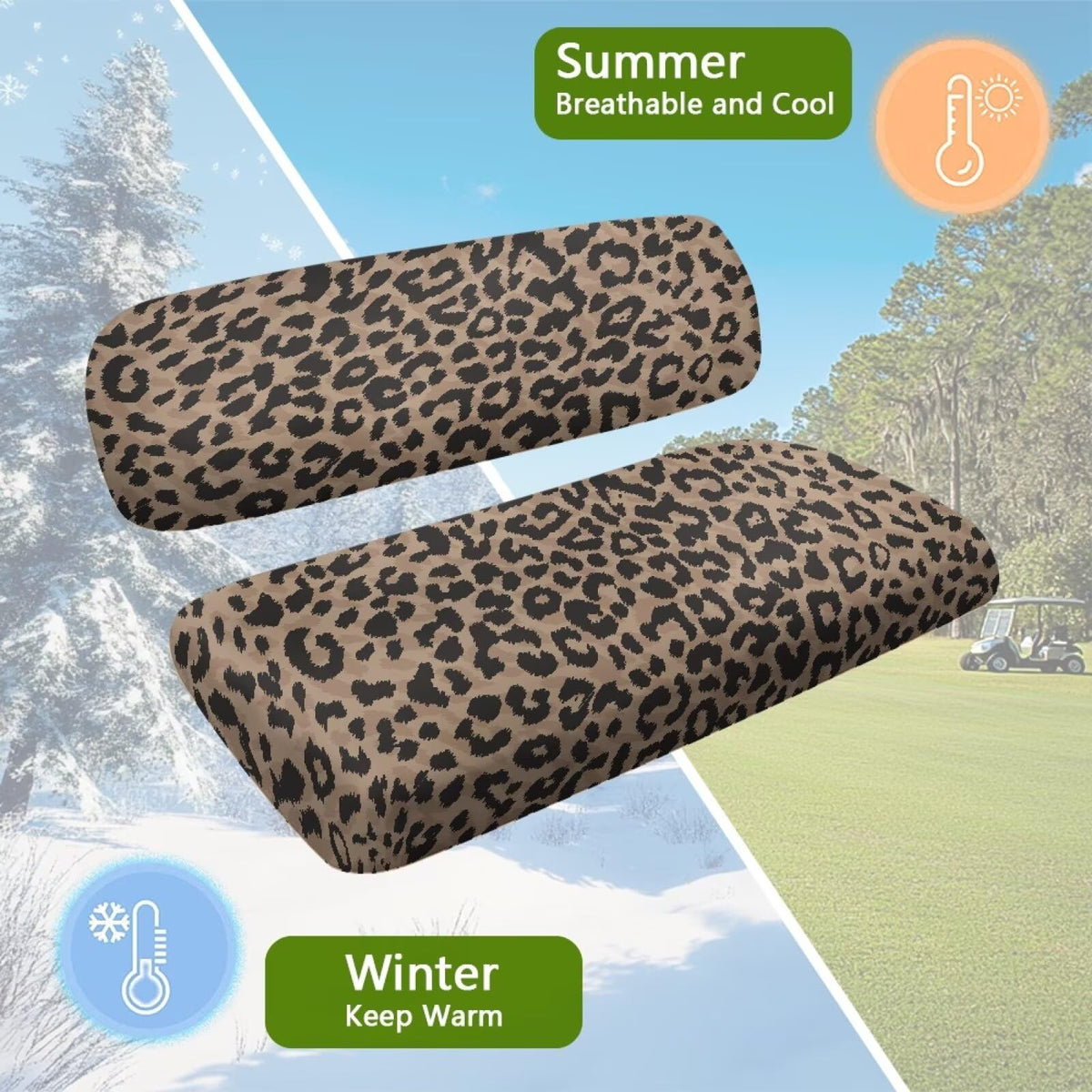 SEANATIVE leopard pattern decorates your cart while adding rugged elegance