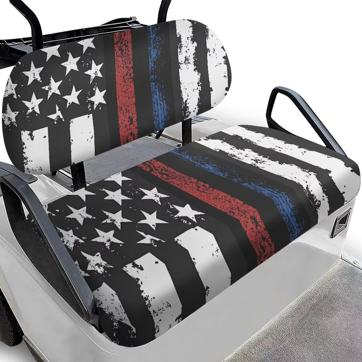 SEANATIVE red blue stripes US flag seat cover enhances style and protects from dirt.