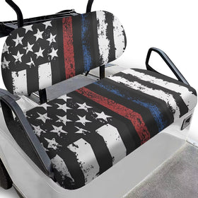 SEANATIVE red blue stripes US flag seat cover enhances style and protects from dirt.
