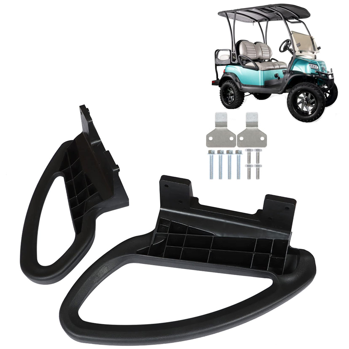 SEBLAFF hip restraint kit assembly for Club Car, ready for quick installation and secure fit.