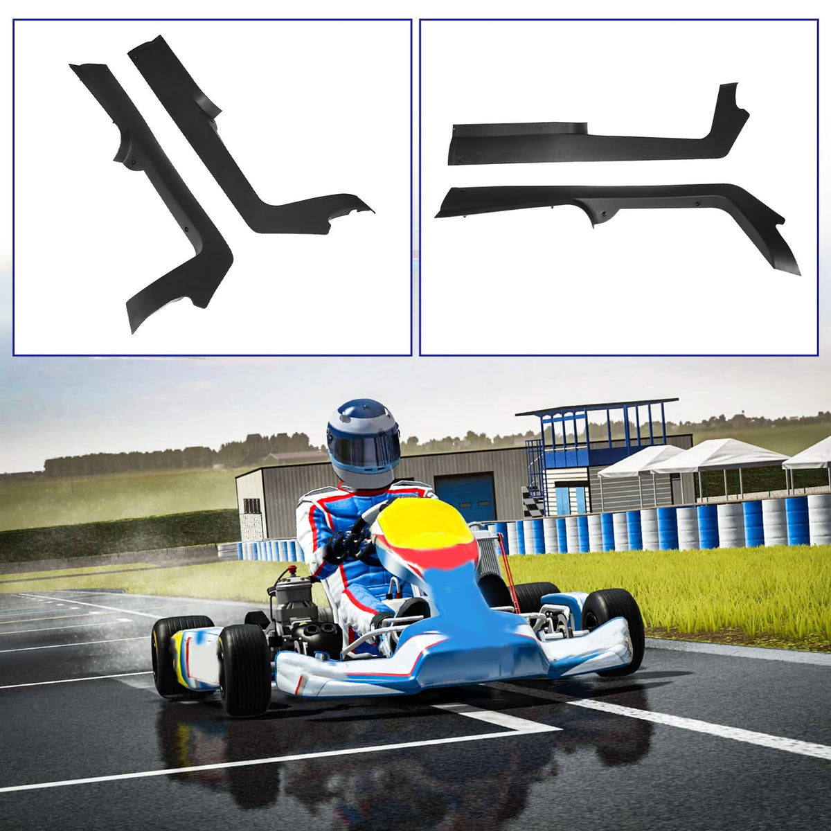 SEBLAFF floormat retainer side panel color-match blends with the Club Car Precedent interior.