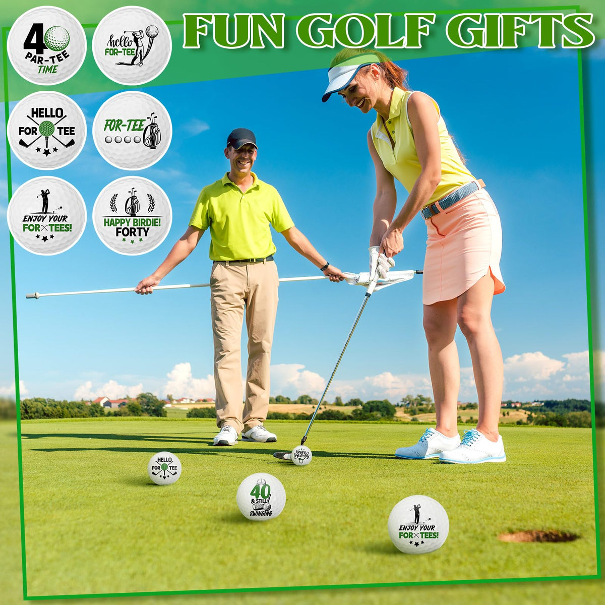 Seenelling 12-pack golf balls enhances casual games and practice.