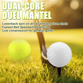 Seenelling white soft golf balls with classic look and soft feel