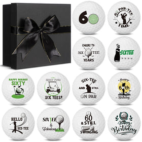 Seenelling 60th birthday golf balls gift box for milestone celebration on the course
