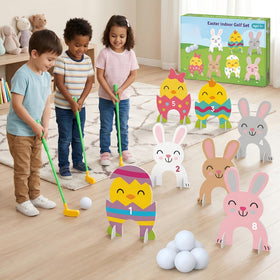 Seenelling Easter theme mini golf set in bright durable plastic