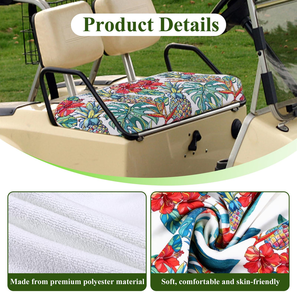 SEJGGKQ heat protection microfiber keeps seats cooler in sun.