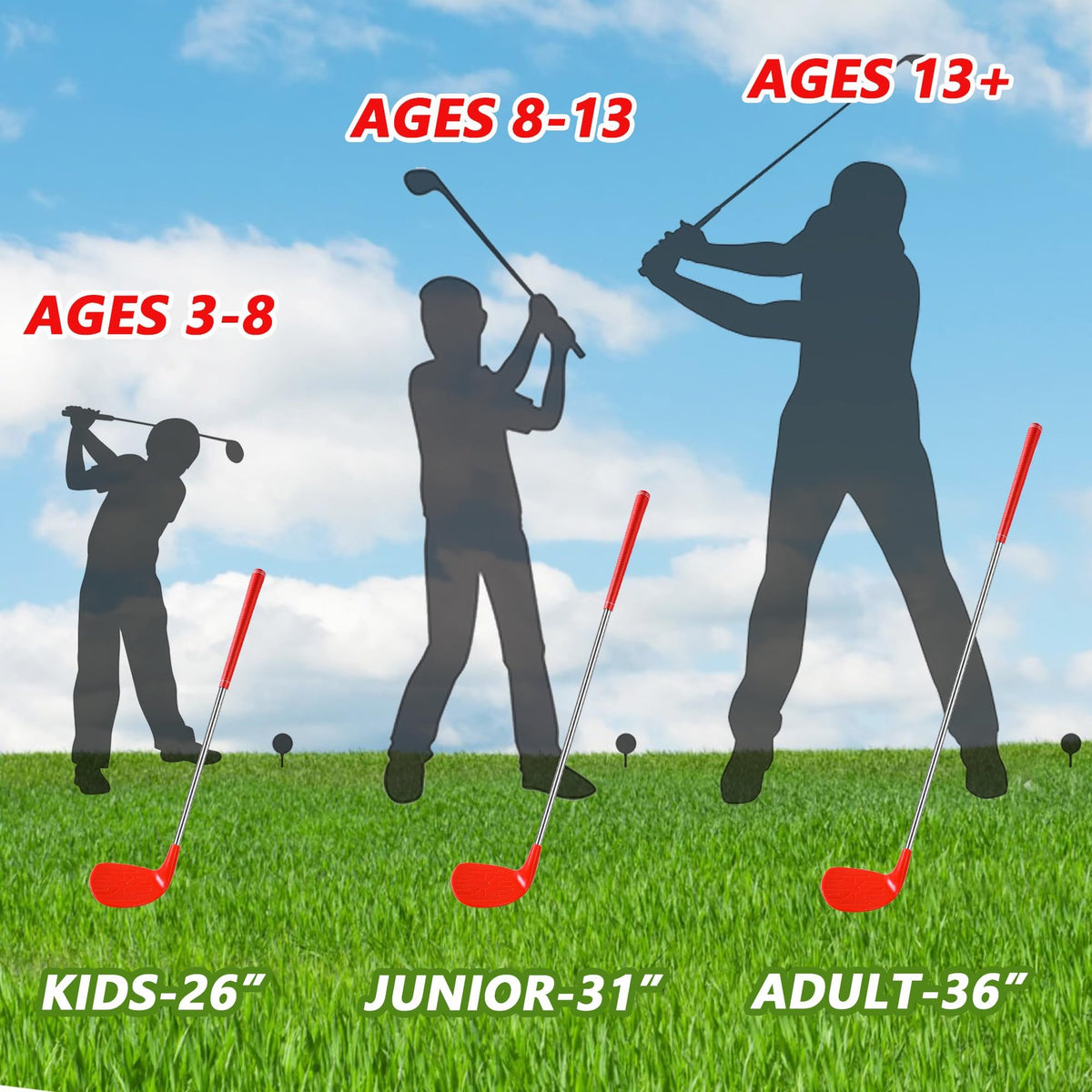 Sel Natural practice golf balls and tees for safe backyard training.