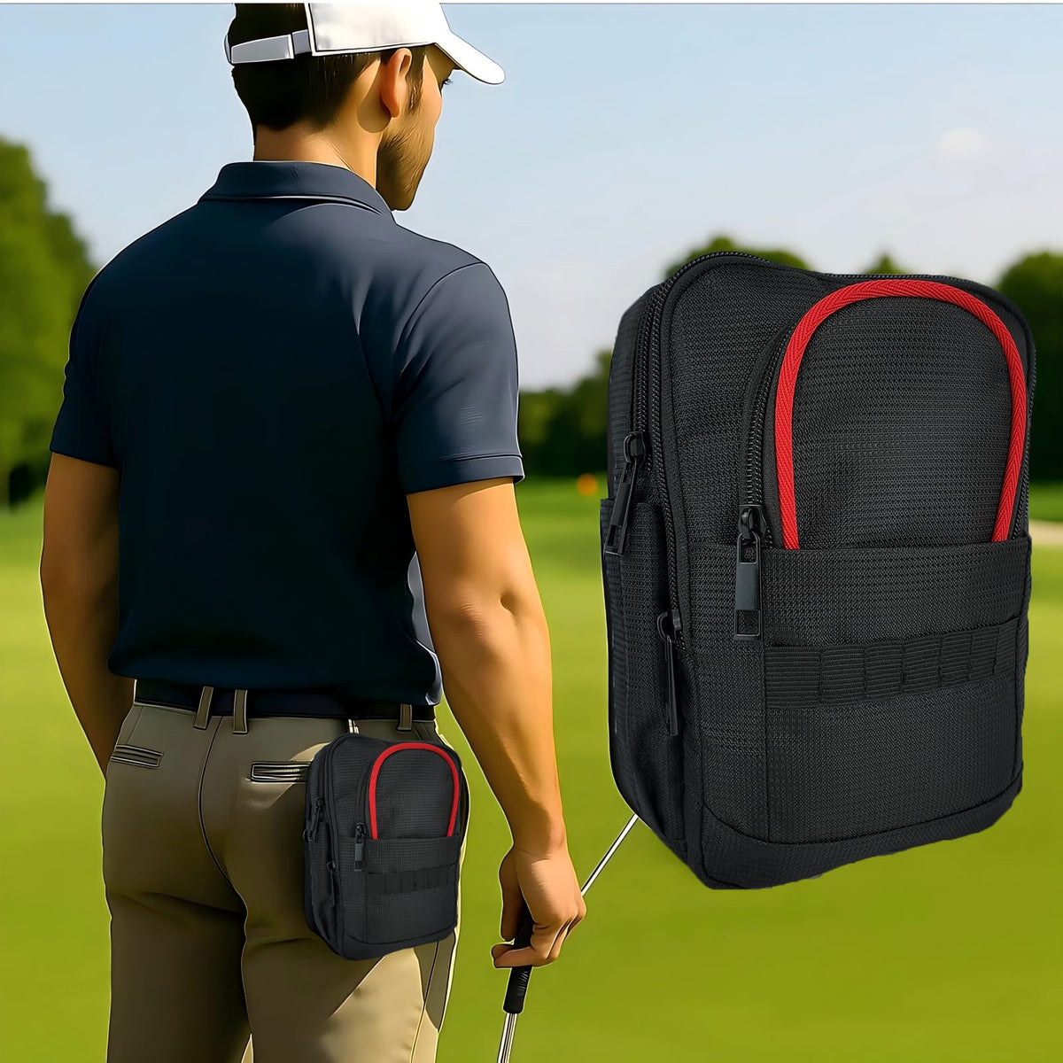 Seleasy tee pouch provides fast access to tees during play