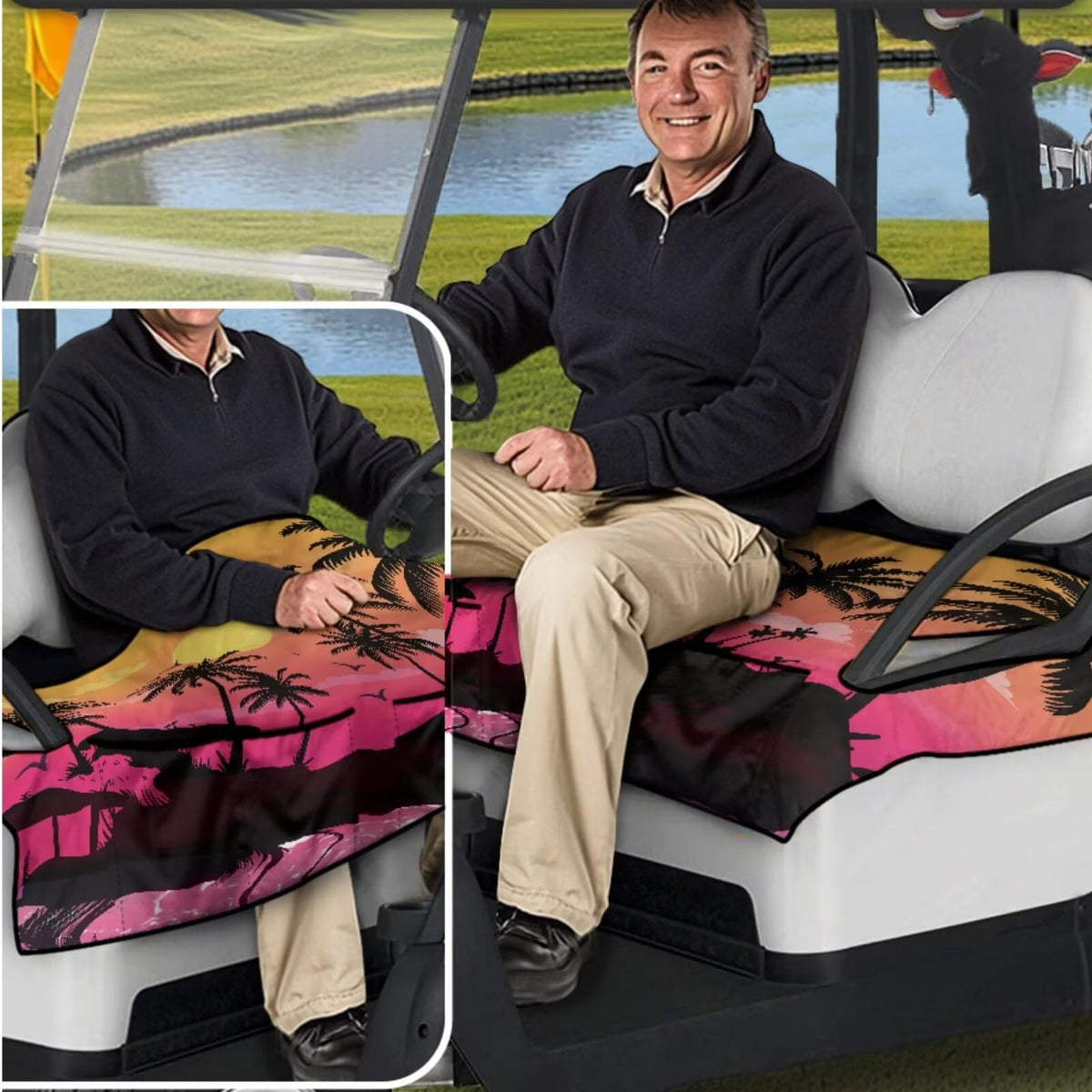 Sellikakes pink steering wheel cover protects and refreshes grip.
