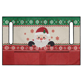 Semiouray Santa Claus golf cart seat cover showing durable waterproof fabric.