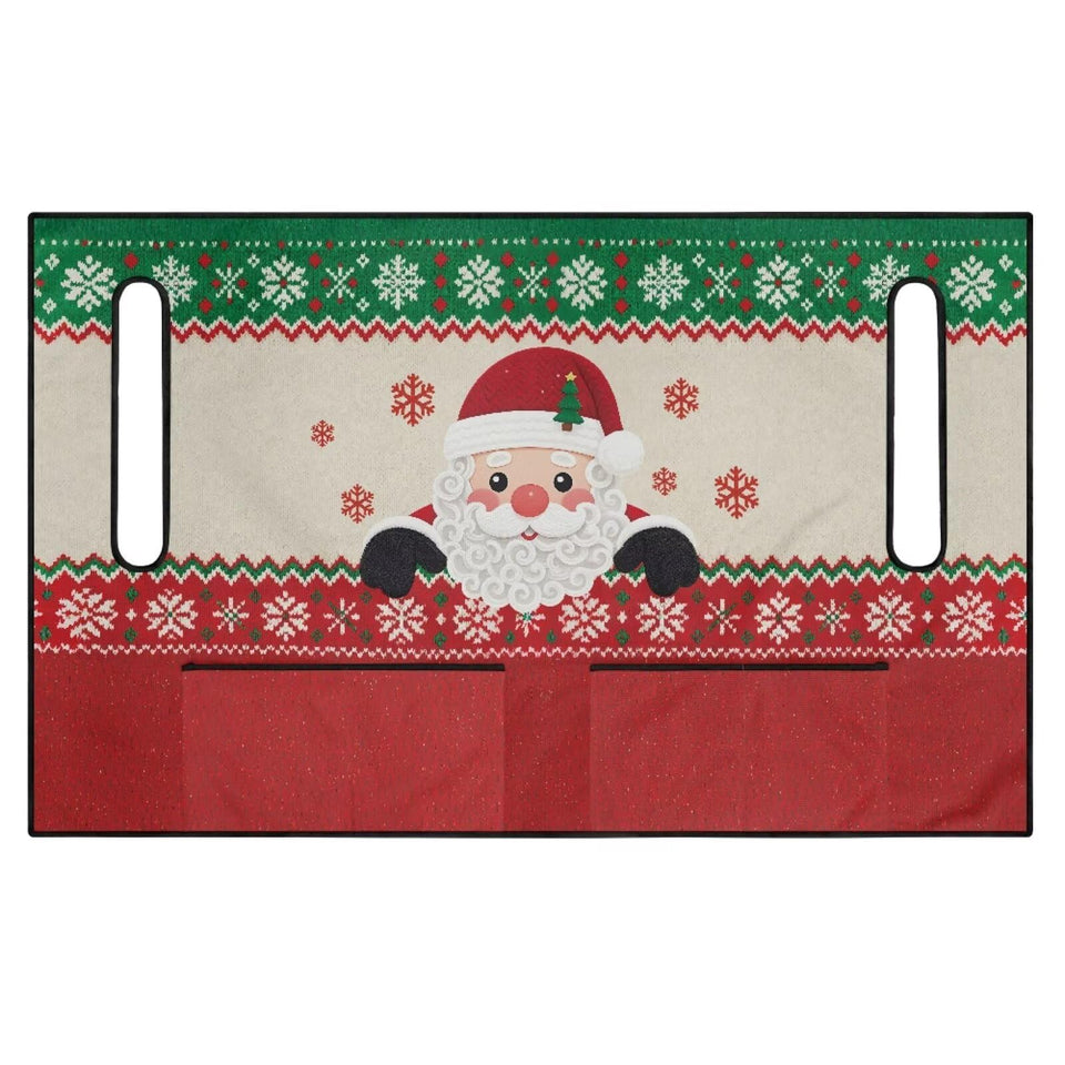Semiouray Santa Claus golf cart seat cover showing durable waterproof fabric.