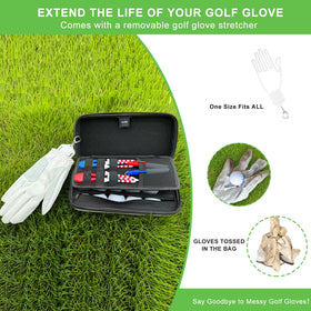 SENIKO golf bag organizer with water-resistant shell protects essentials during rounds.