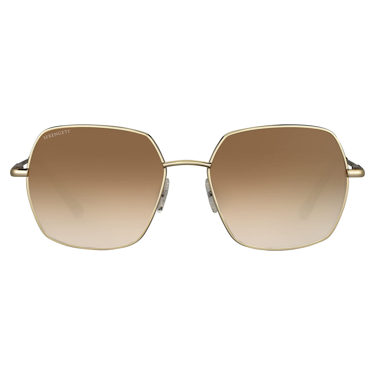 Serengeti LOY Shiny Light Gold side profile highlights lightweight, comfortable fit.
