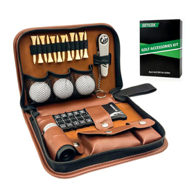 Seticek golf gift box with premium case for easy on-course organization.