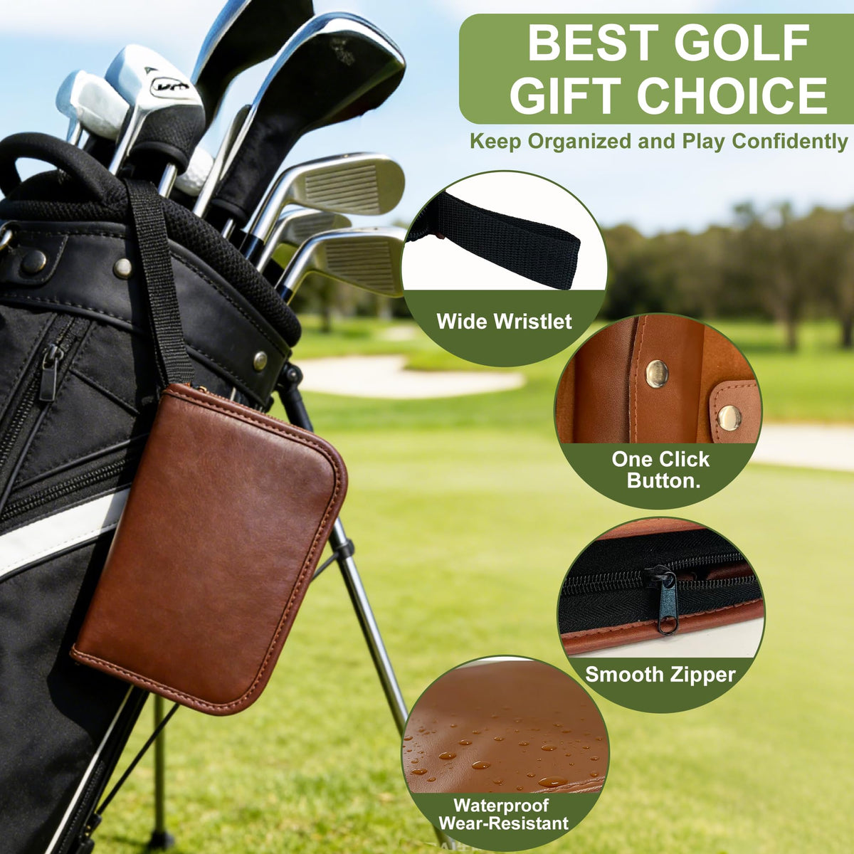 Seticek multifunctional divot knife for on-course repairs and marking.