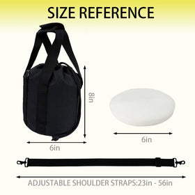Sevance shot put bag interior foam padding protects the shot put