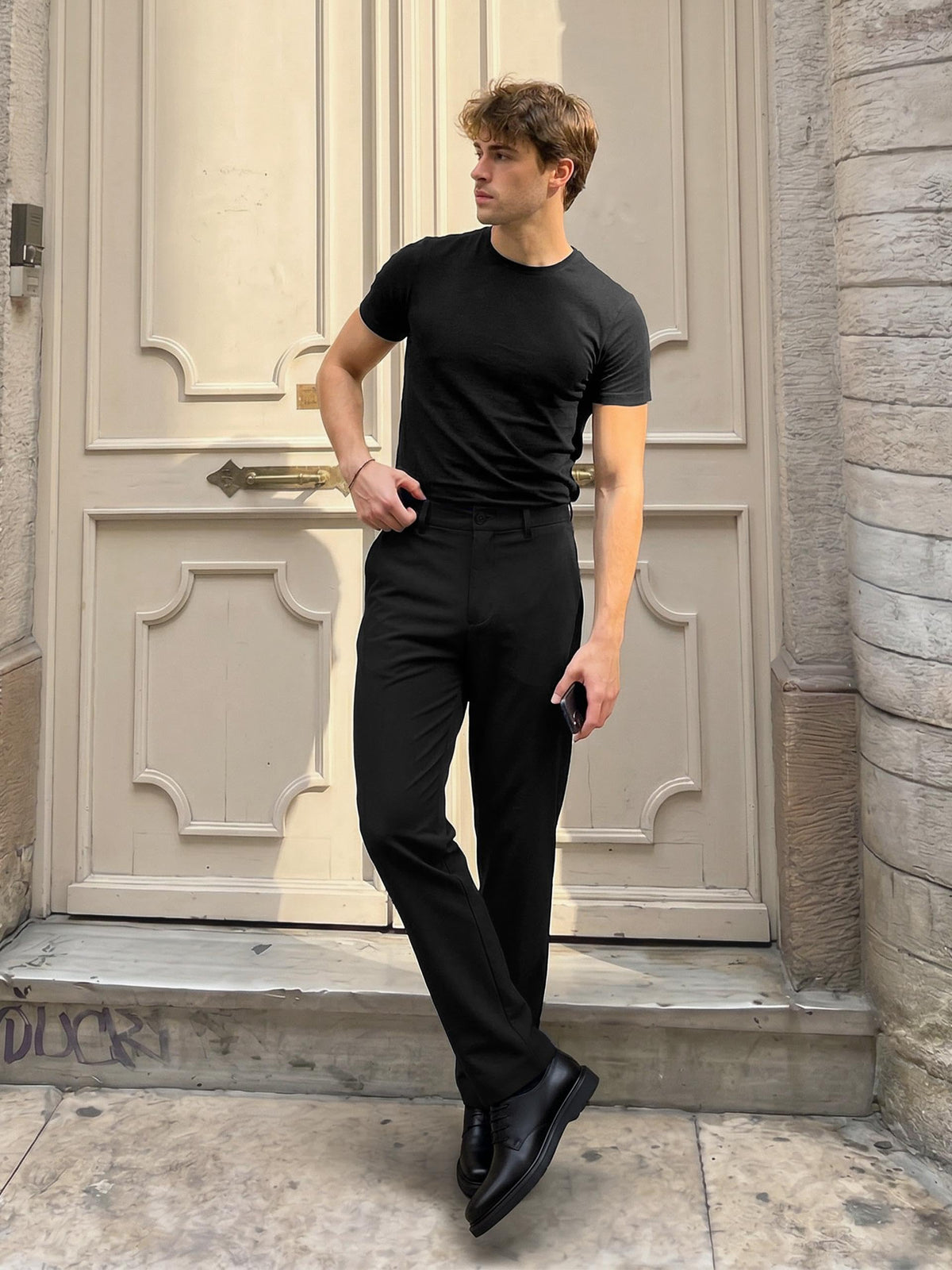 SEVEGO on-model shot shows tall professional look and easy pairing
