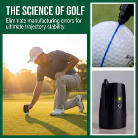 SEYIMTU golf ball spinner equatorial distribution line clearly centers the ball.