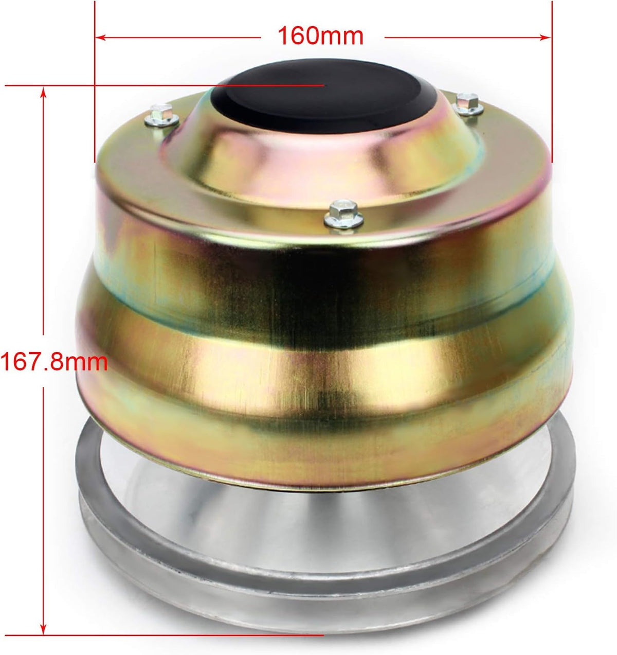 SFriding aluminum drive clutch mounting features light weight construction for better performance.