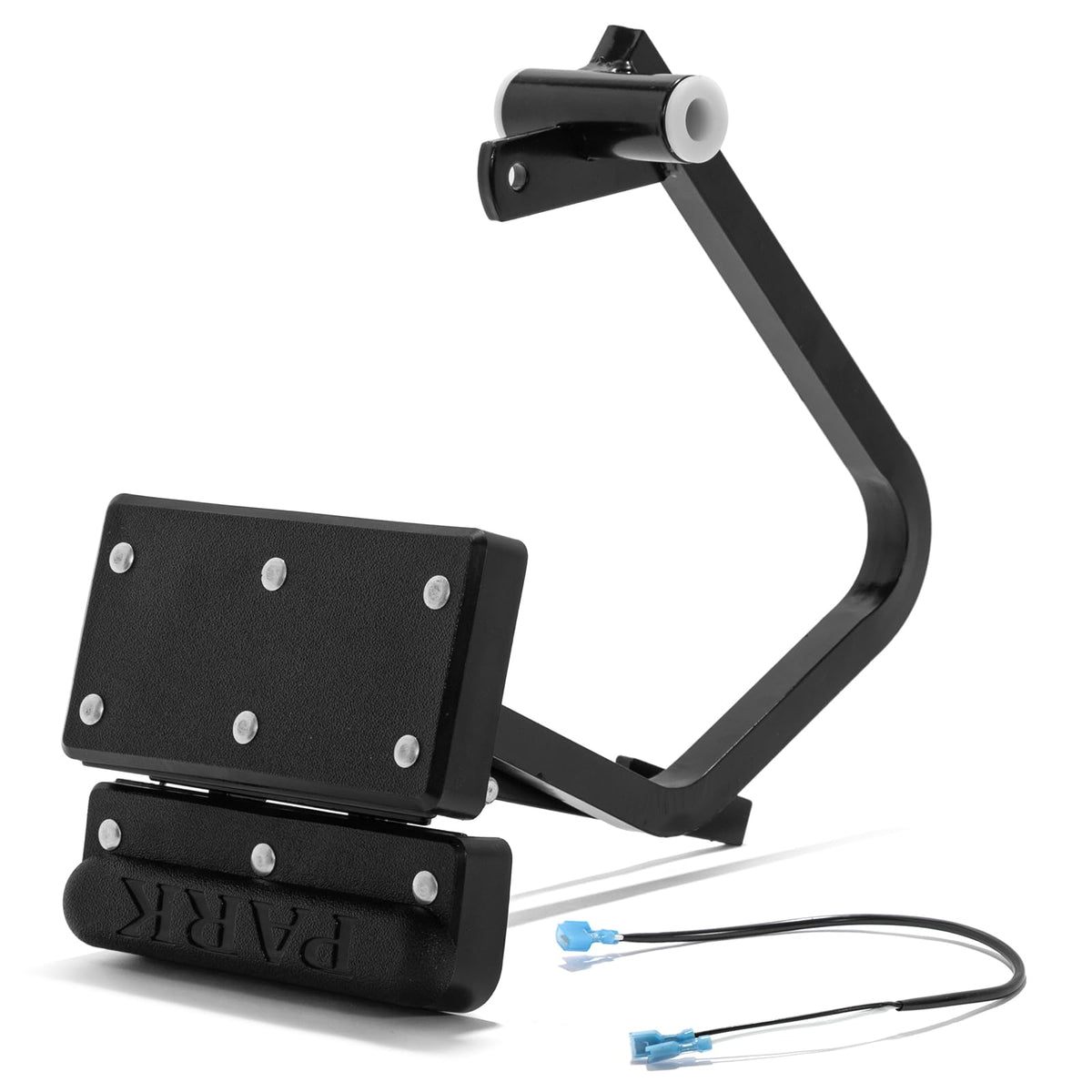 SFriding brake pedal assembly installation image demonstrates easy fit for EZGO carts