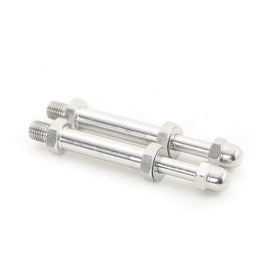 SFriding cheater bolts with cap nuts and washers for Yamaha G22 ready for installation.