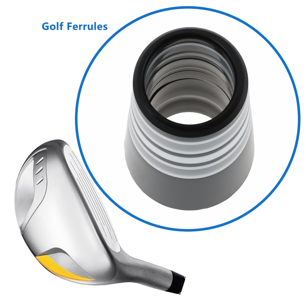SG Store ferrules compatible with Ping, Callaway, PXG, Titleist, Taylormade