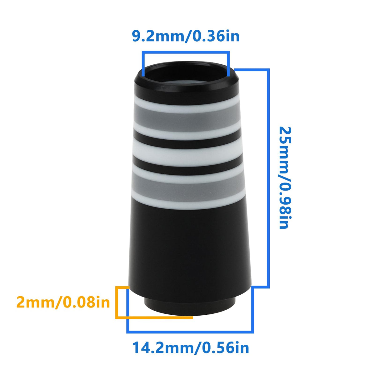 Durable plastic ferrules resist cracking and splitting