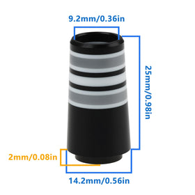 Durable plastic ferrules resist cracking and splitting