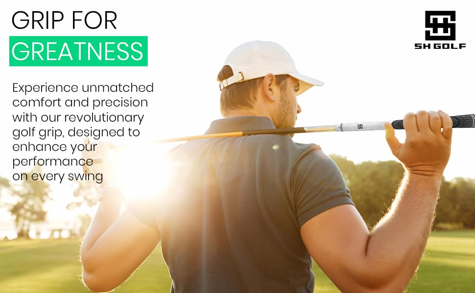 SH Golf SH-88 series grips promote relaxed grip and steady tempo.